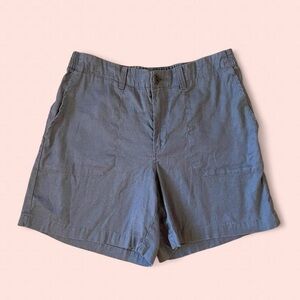 L.L. Bean Blue Linen Cotton Blend Lightweight Shorts
